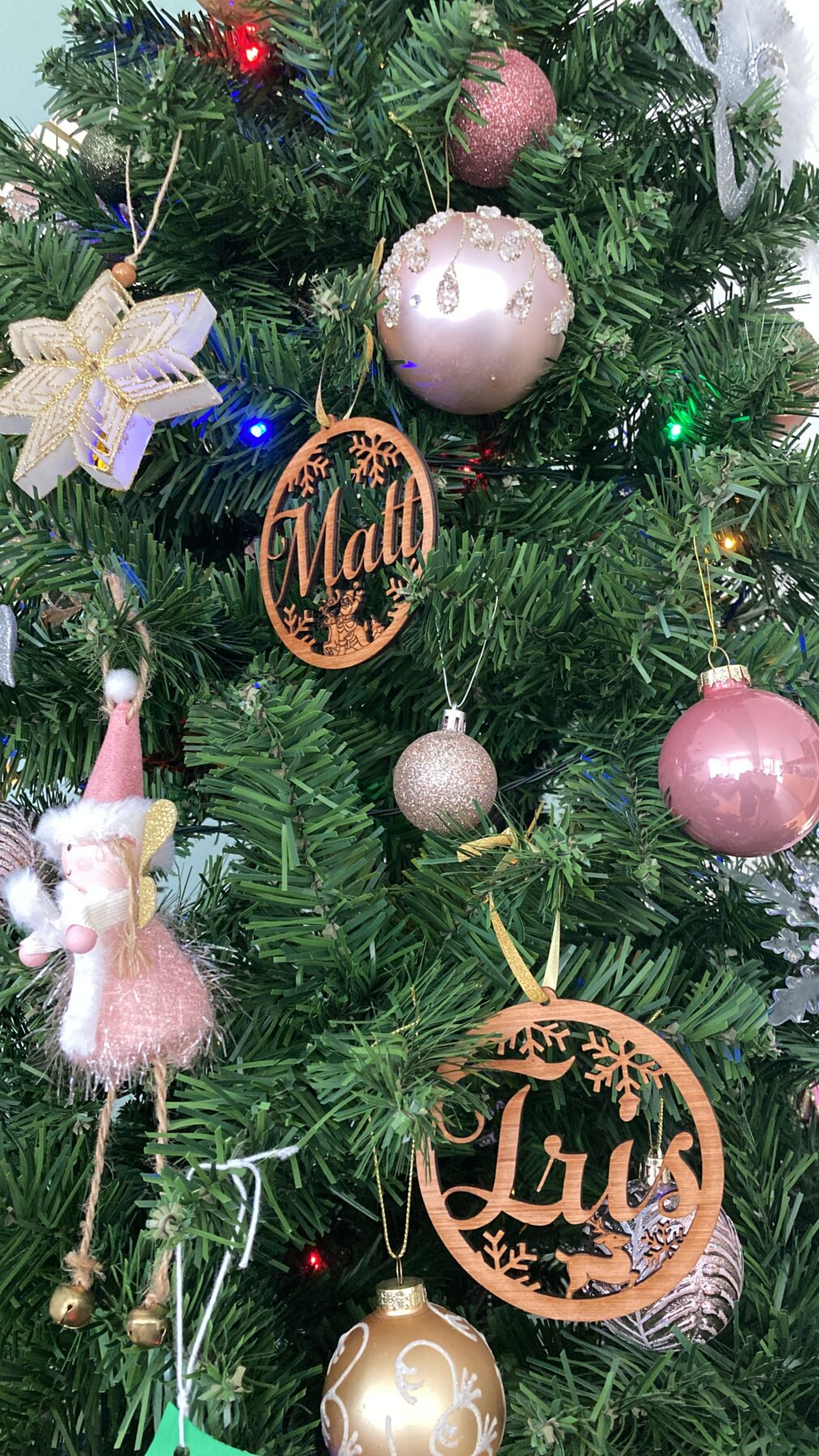 Boule de Noel personnalisé en bois